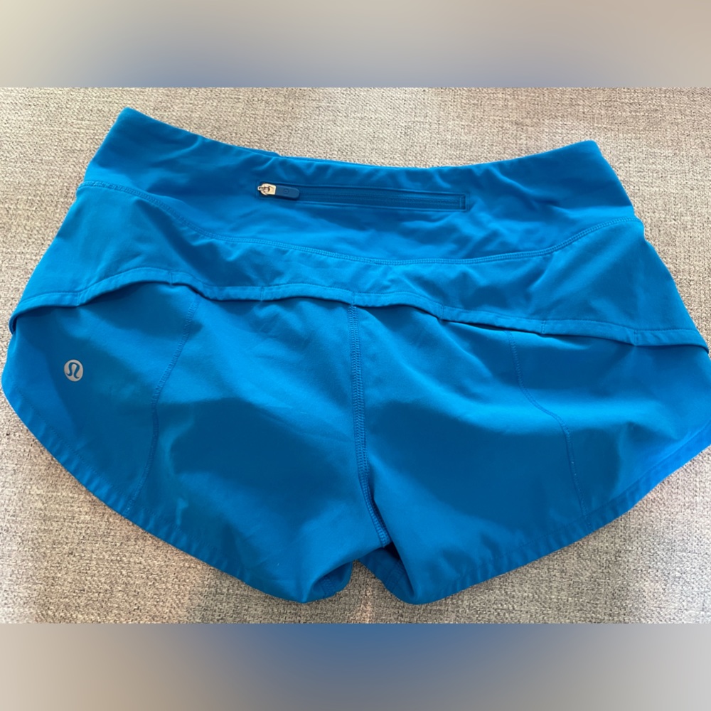 Lululemon speed up low rise size 2. Poolside blue